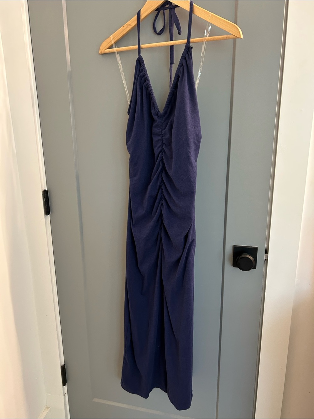 Universal Thread Navy Blue Halter Maxi Dress